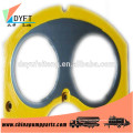 china manufacturer zoomlion concrete pump glasses plate and cutting ring